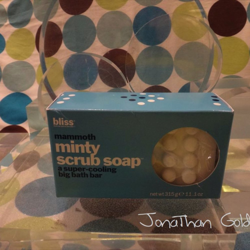 Bliss Minty Scrub Super Cooling Big Bath Soap Bar